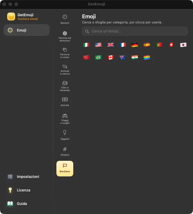 GetEmoji per Mac