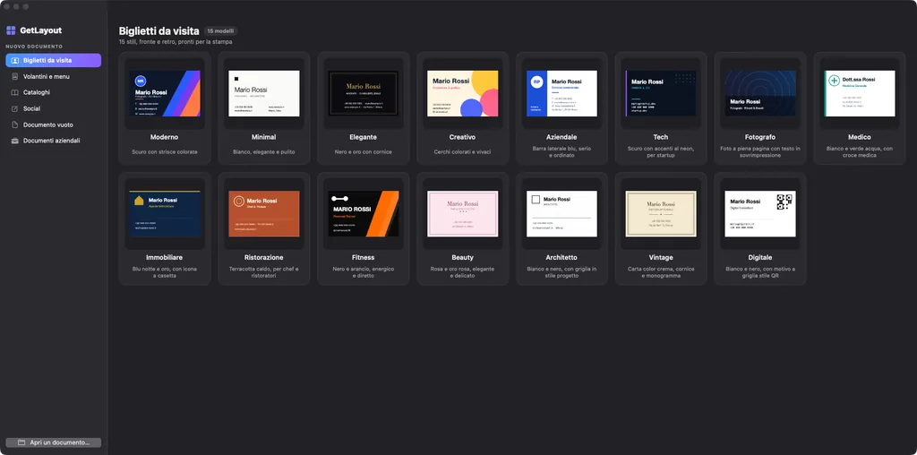 GetLayout per Mac - Software di impaginazione